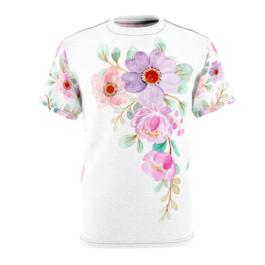 Pink Floral Unisex T-Shirt