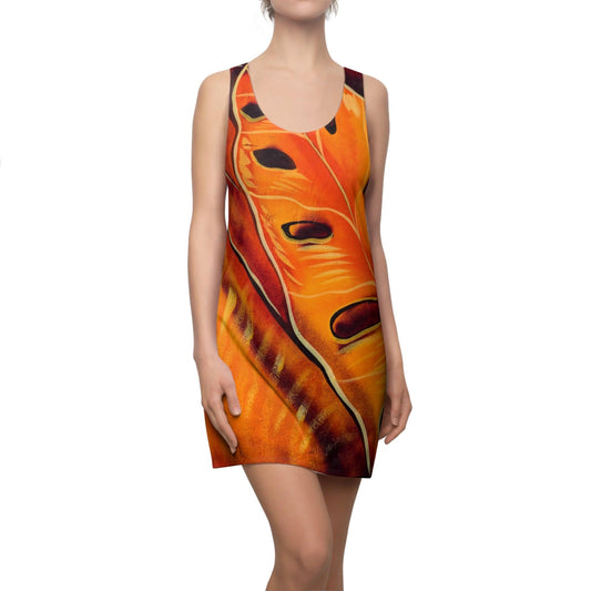 Orange Hotness Women's Cut & Sew Racerback Dress