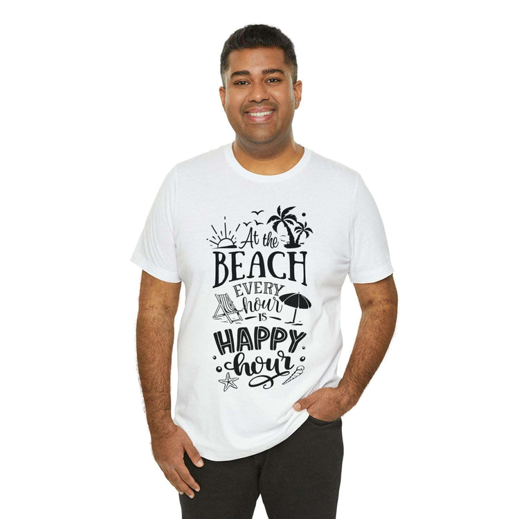 At The Beach Every Day Jersey Short Sleeve Tee
