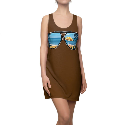 Brown Sunglasses Women's Racerback Dress