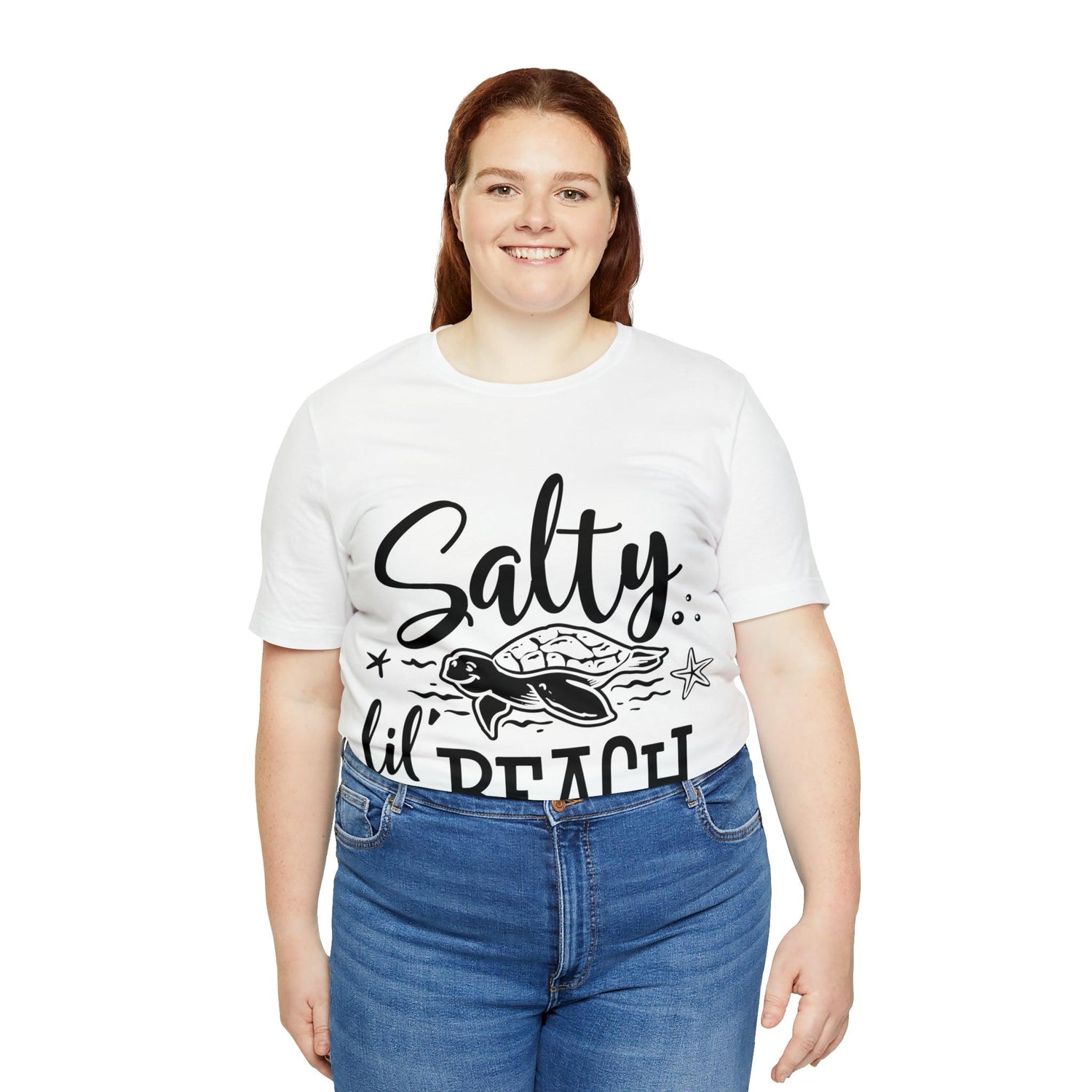 Salty lil Beach Unisex Jersey Short Sleeve Tee - MessyBunFun - Your Destination for Stylish Unisex Clothing, Tops and bottoms - MessyBunFun.com