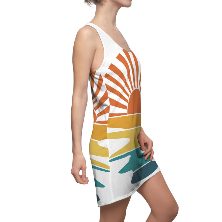 Sunset On The Water Women's Cut & Sew Racerback Dress