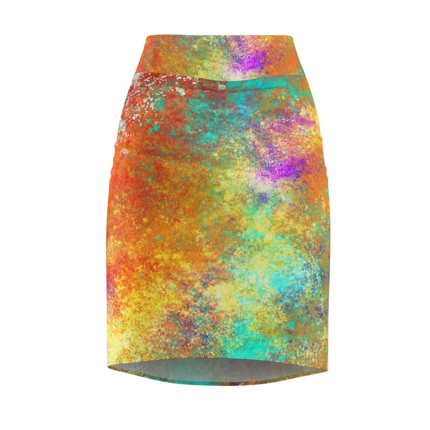 Colorful Jeweled Women's Pencil Skirt