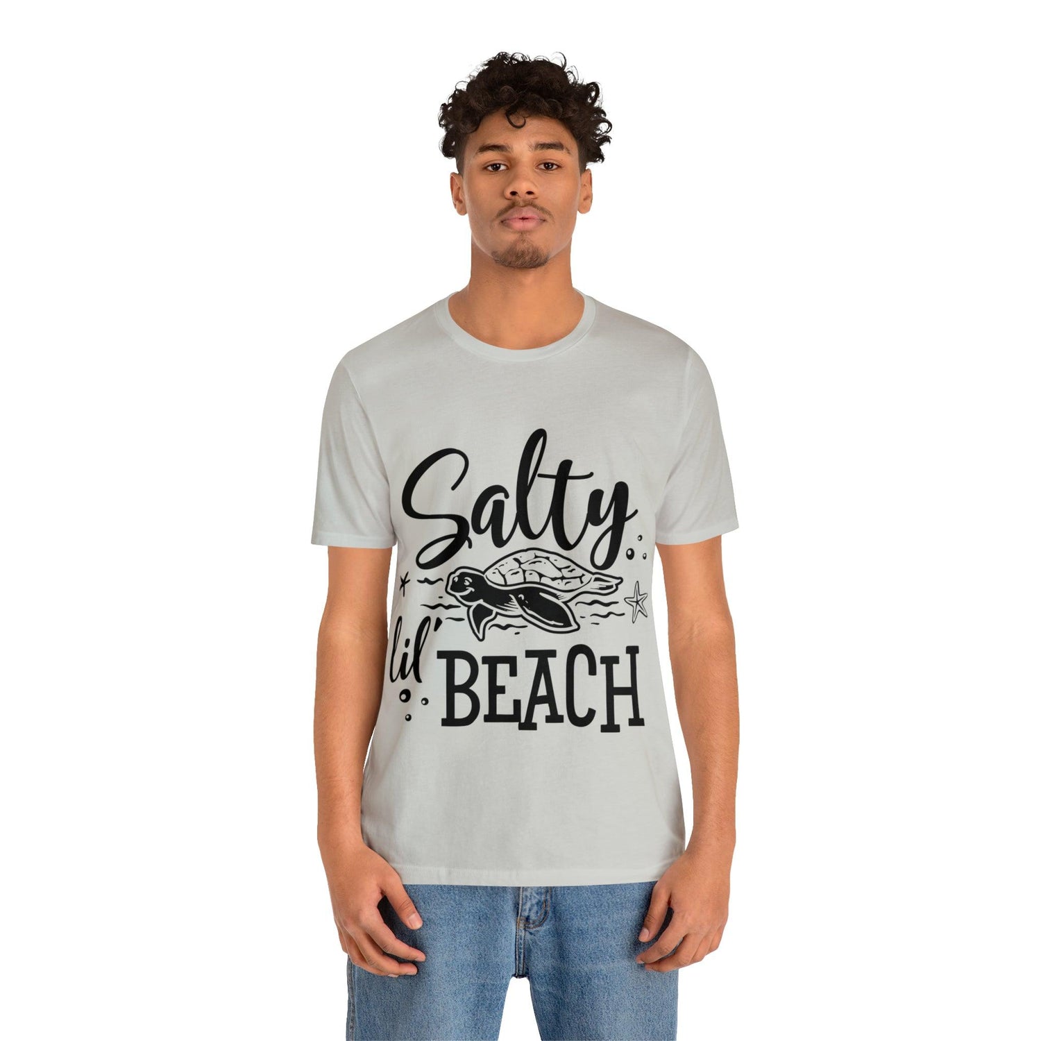 Salty lil Beach Unisex Jersey Short Sleeve Tee - MessyBunFun - Your Destination for Stylish Unisex Clothing, Tops and bottoms - MessyBunFun.com