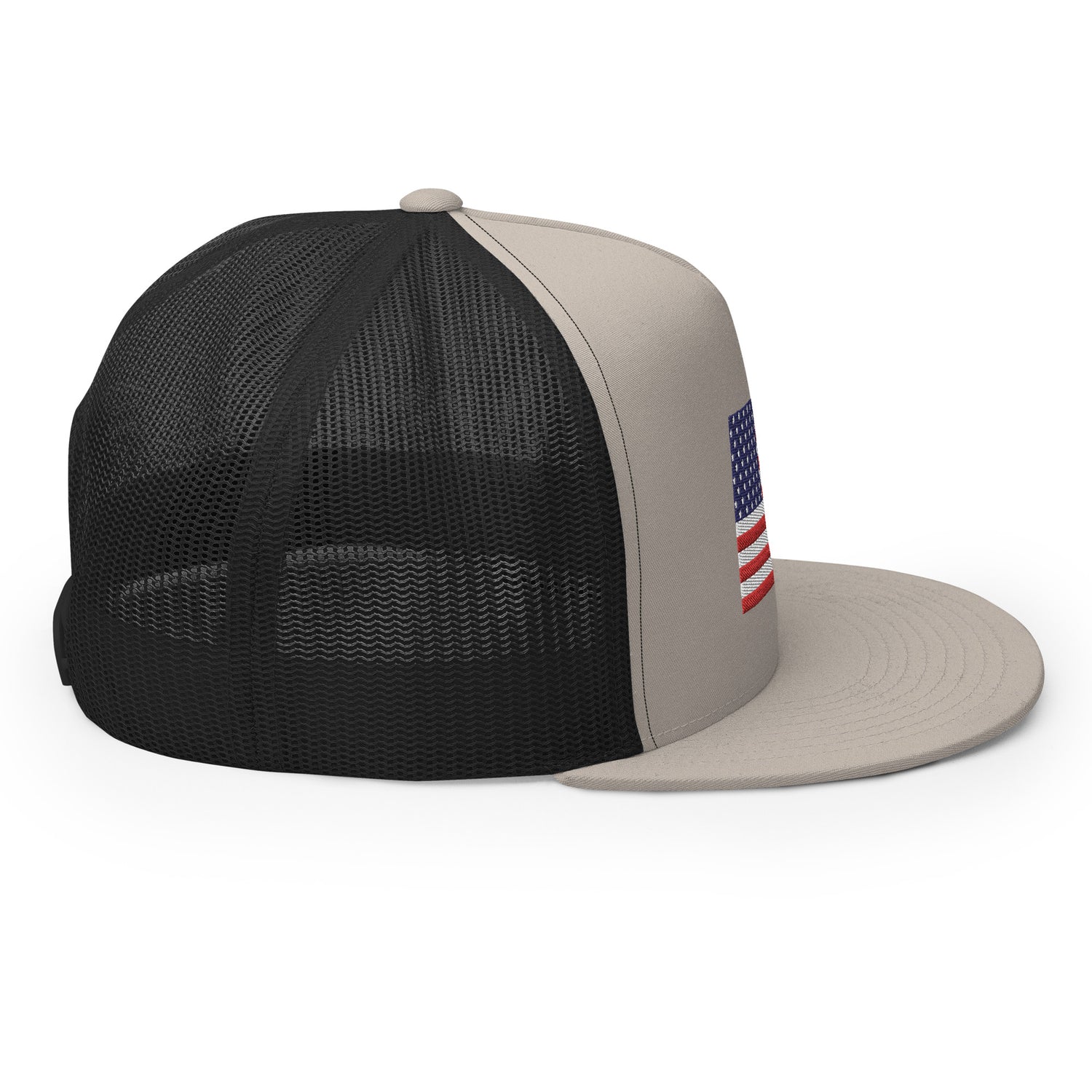 Embroidery American Flag Trucker Cap