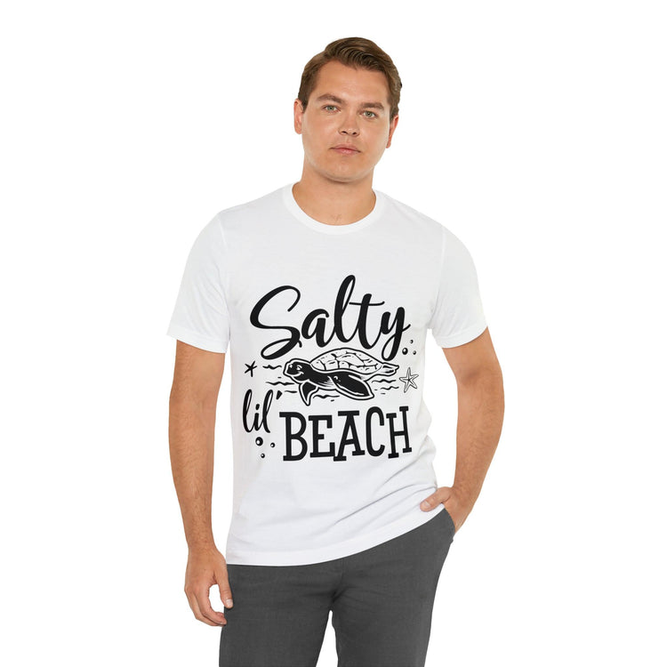 Salty lil Beach Unisex Jersey Short Sleeve Tee - MessyBunFun - Your Destination for Stylish Unisex Clothing, Tops and bottoms - MessyBunFun.com