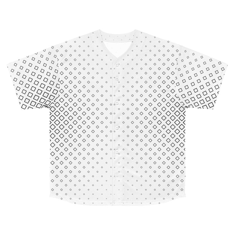 Black and White Graphics Baseball Jersey