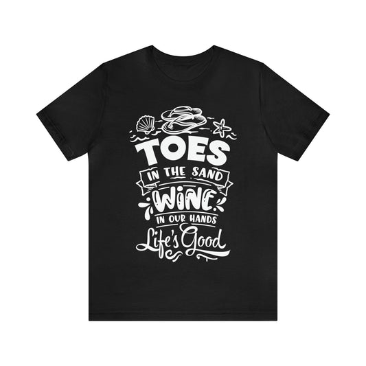 Toes In The Sand Unisex Jersey Short Sleeve Tee