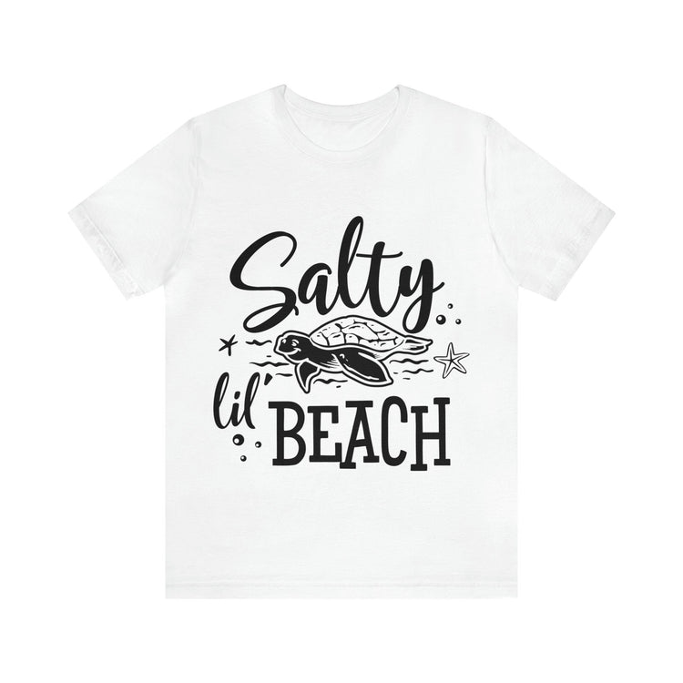 Salty lil Beach Unisex Jersey Short Sleeve Tee - MessyBunFun - Your Destination for Stylish Unisex Clothing, Tops and bottoms - MessyBunFun.com