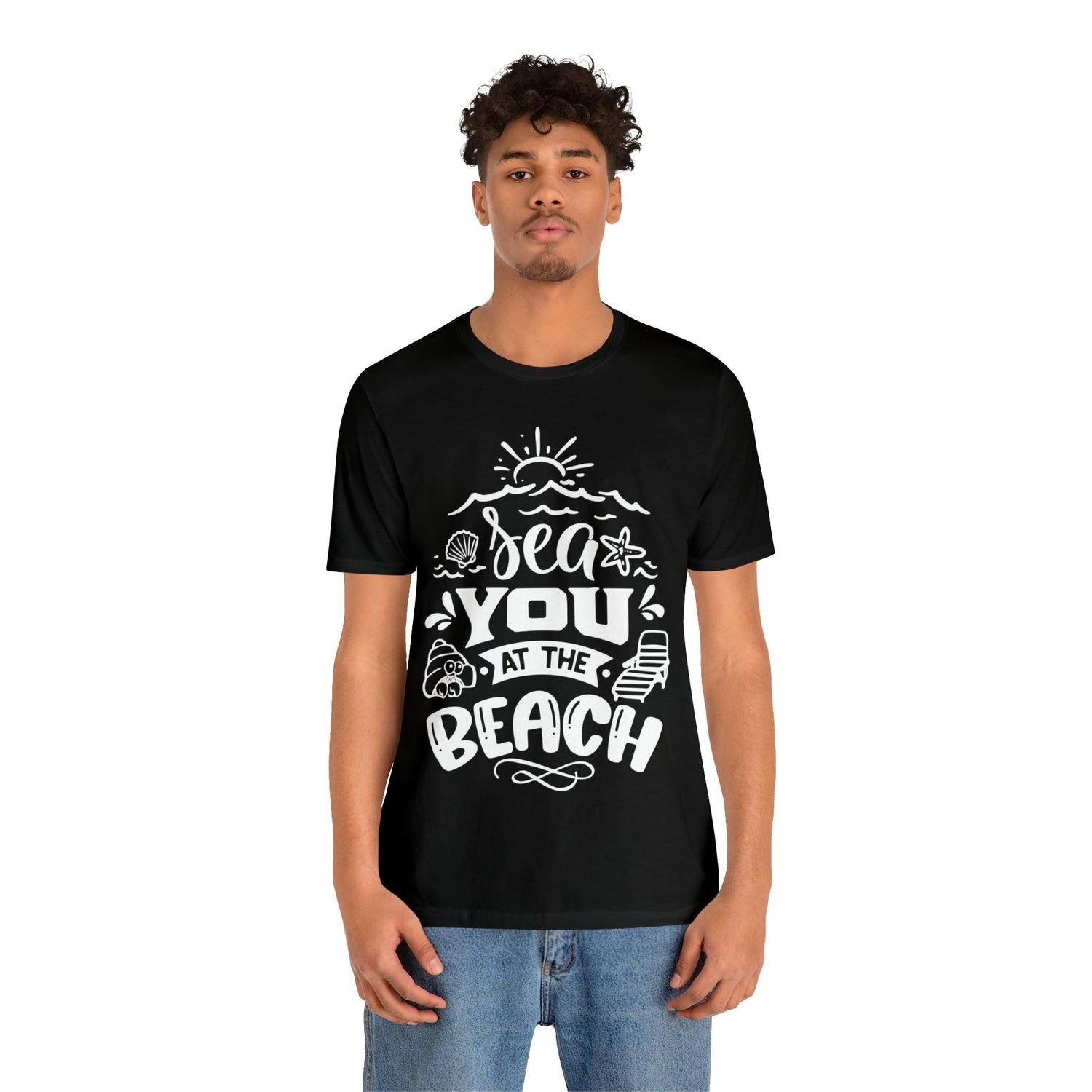 Sea You At The Beach Unisex Jersey Short Sleeve Tee - MessyBunFun - Your Destination for Stylish Unisex Clothing, Tops and bottoms - MessyBunFun.com