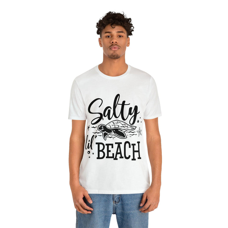 Salty lil Beach Unisex Jersey Short Sleeve Tee - MessyBunFun - Your Destination for Stylish Unisex Clothing, Tops and bottoms - MessyBunFun.com