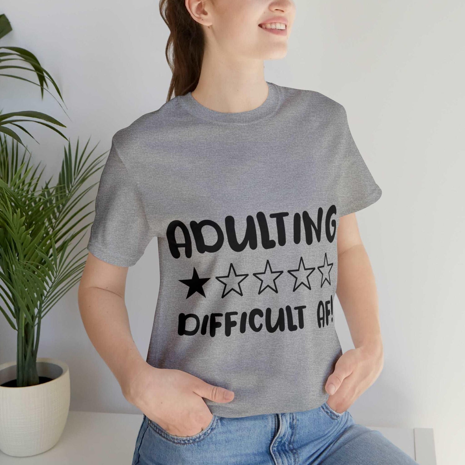 Adulting Difficult AF Unisex Jersey Short Sleeve Tee