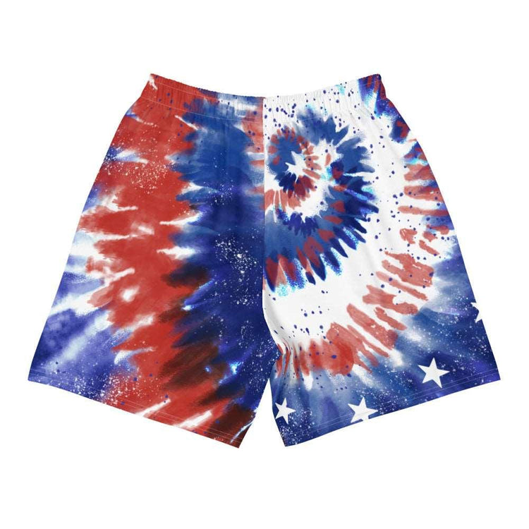 Americana Tie-Dye Men's Athletic Long Shorts