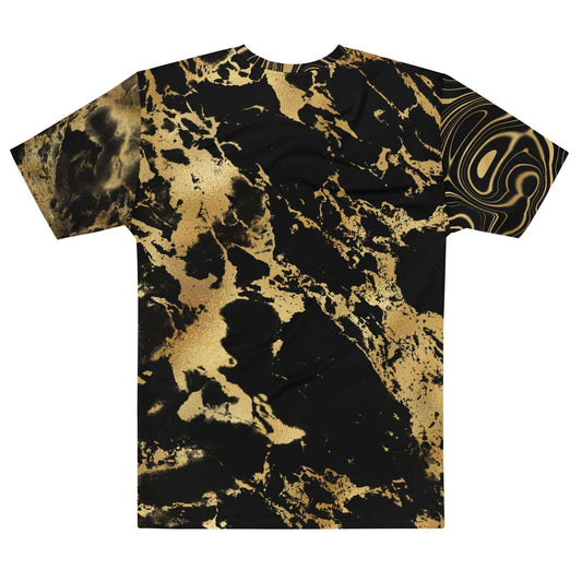 Black and Gold Marble Men's T-shirt