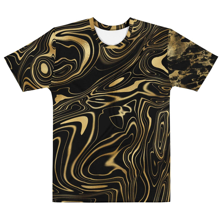 Black and Gold Marble Men's T-shirt