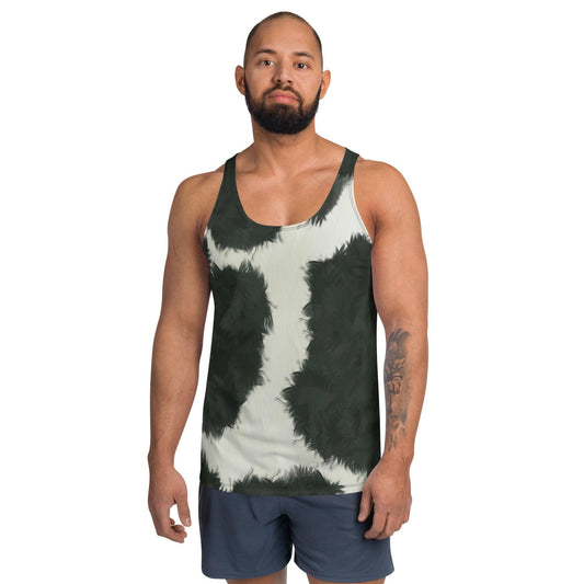 Cow Hide Unisex Tank Top - MessyBunFun - Your Destination for Stylish Unisex Clothing, Tops and bottoms - MessyBunFun.com