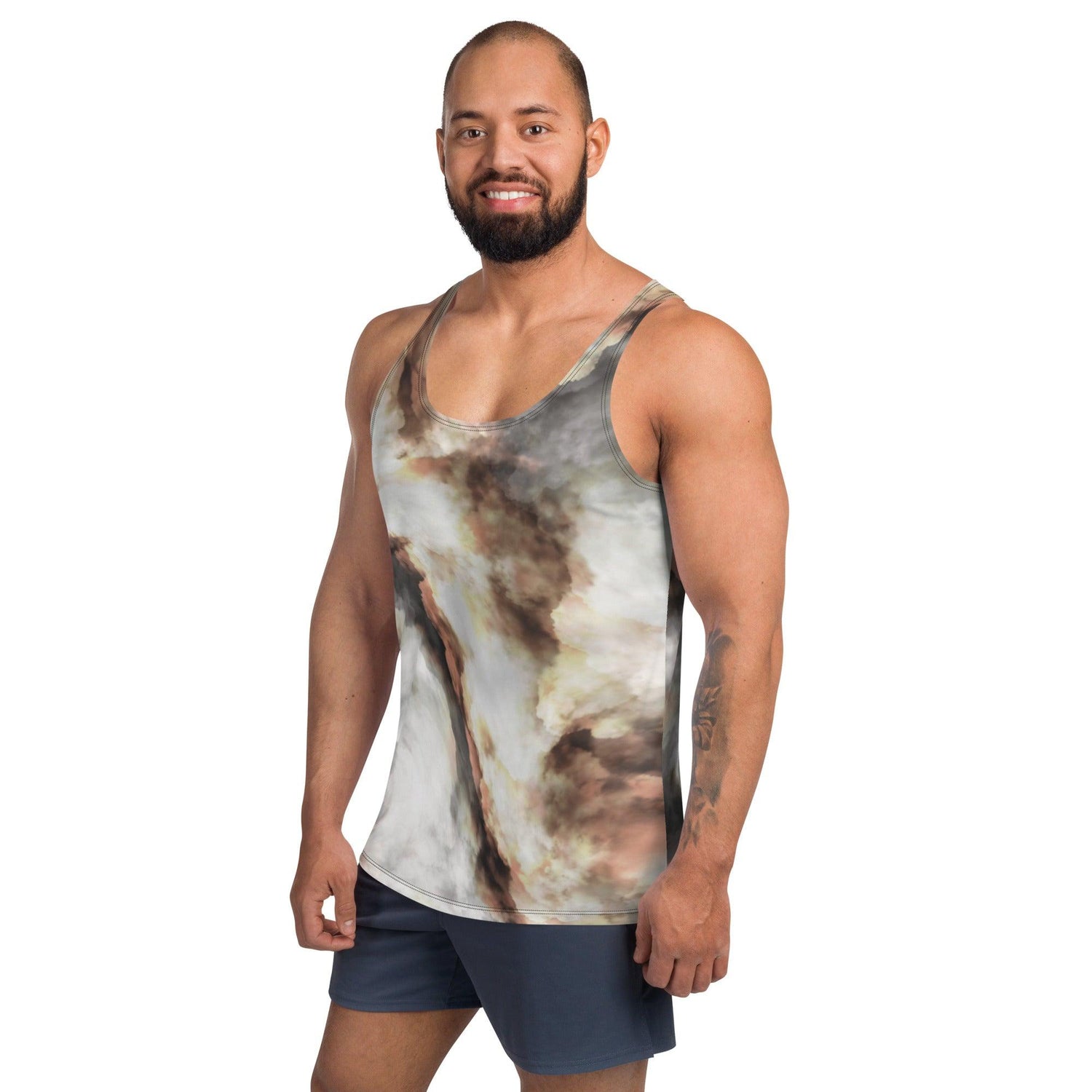 Uncut Marble Unisex Tank Top - MessyBunFun - Your Destination for Stylish Unisex Clothing, Tops and bottoms - MessyBunFun.com