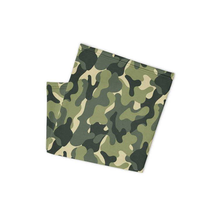 Green Camo Neck Gaiter - MessyBunFun - Your Destination for Stylish Unisex Clothing, Tops and bottoms - MessyBunFun.com