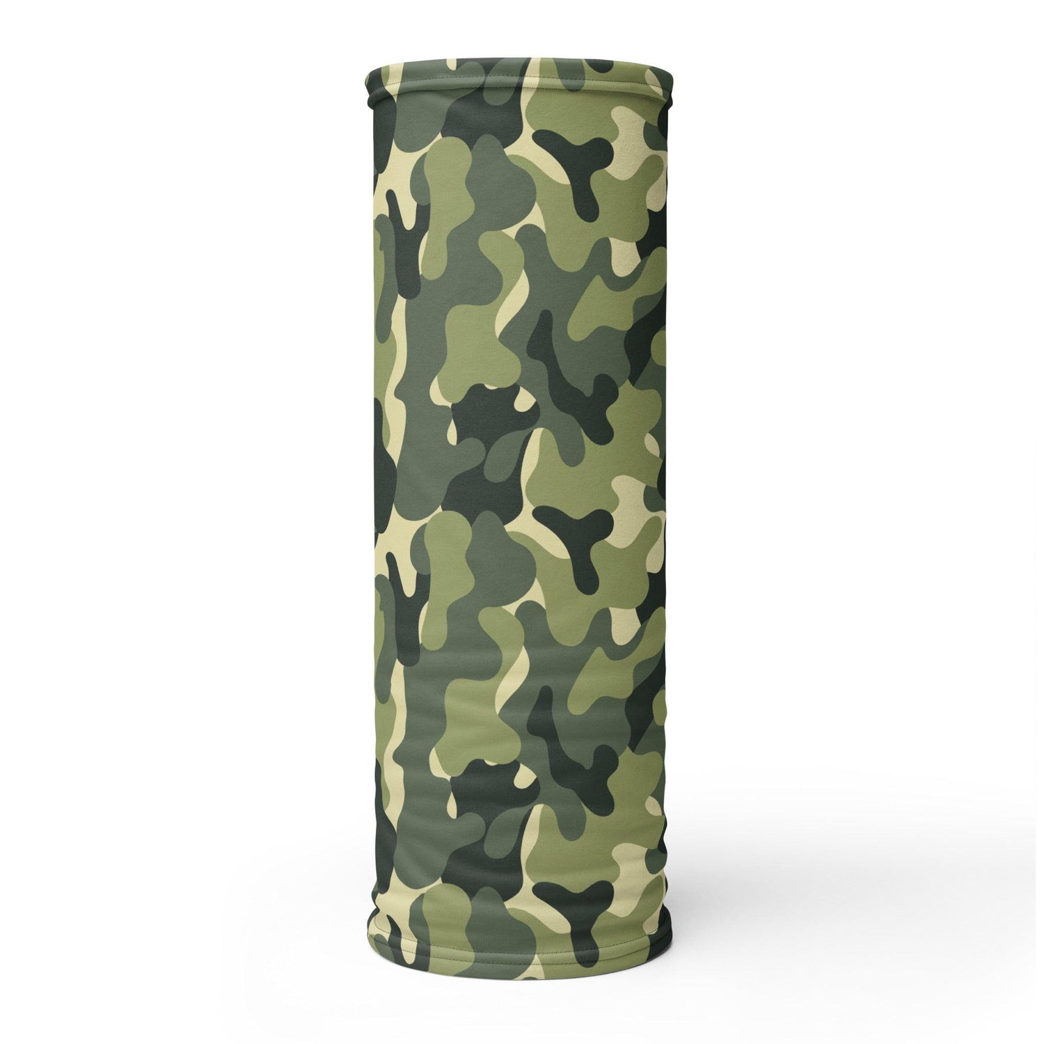 Green Camo Neck Gaiter - MessyBunFun - Your Destination for Stylish Unisex Clothing, Tops and bottoms - MessyBunFun.com