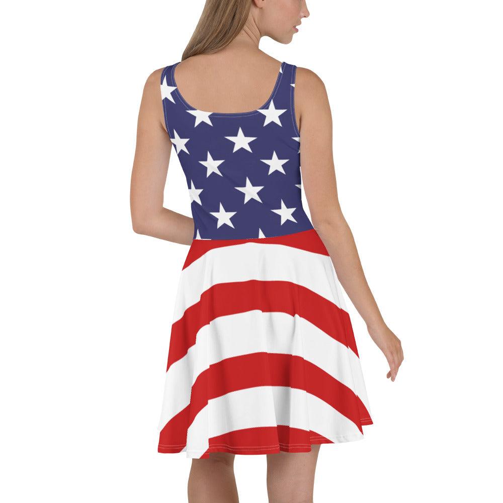 American Flag Skater Dress