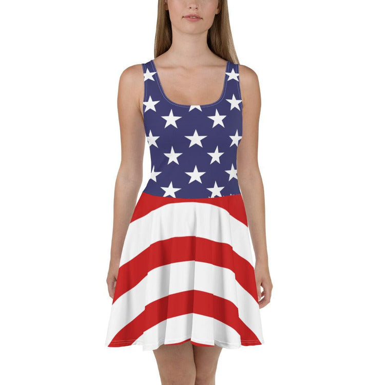 American Flag Skater Dress