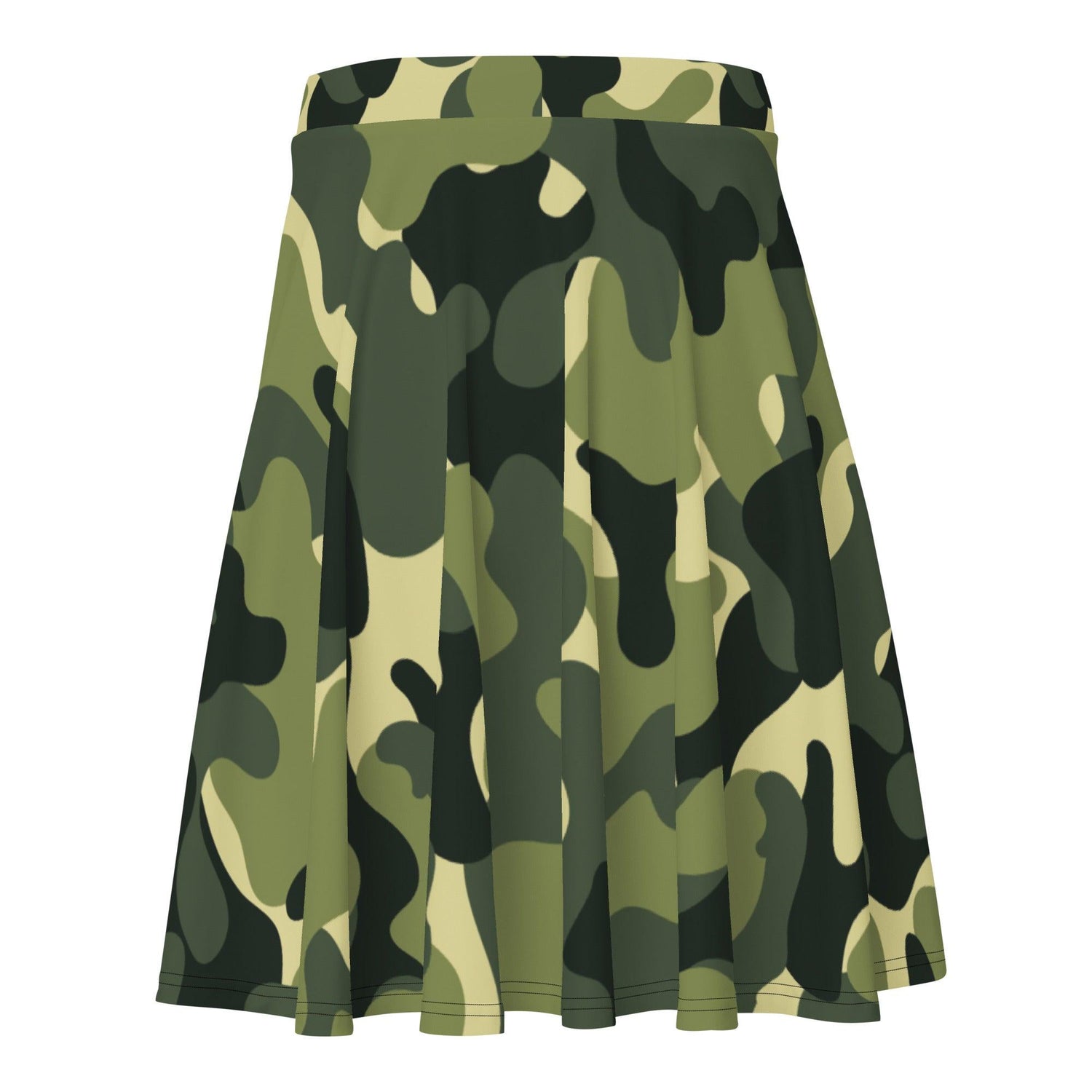 Green Camo Skater Skirt - MessyBunFun - Your Destination for Stylish Unisex Clothing, Tops and bottoms - MessyBunFun.com