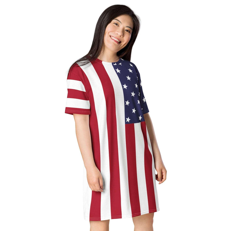 American Flag T-shirt Dress