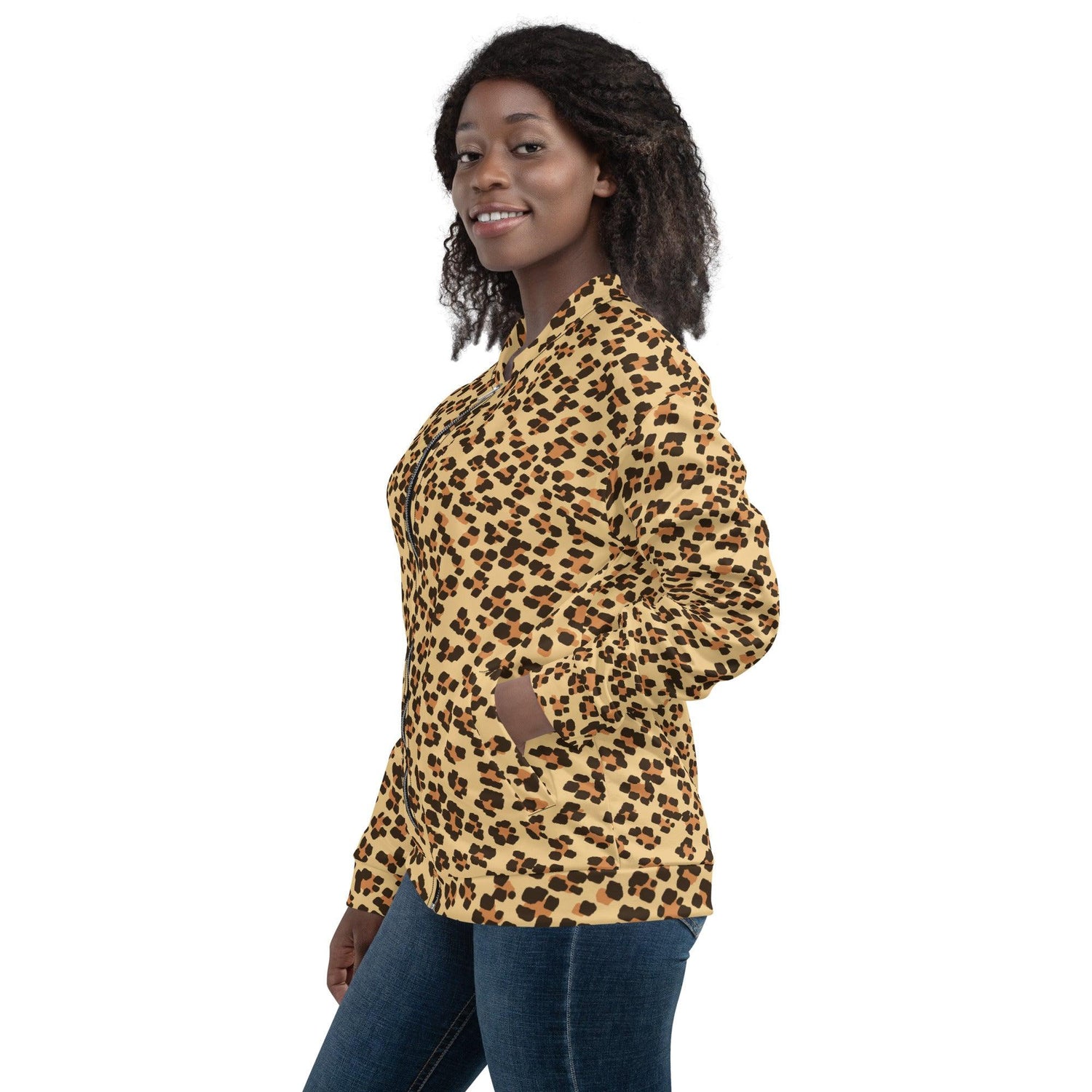 Leopard Unisex Bomber Jacket