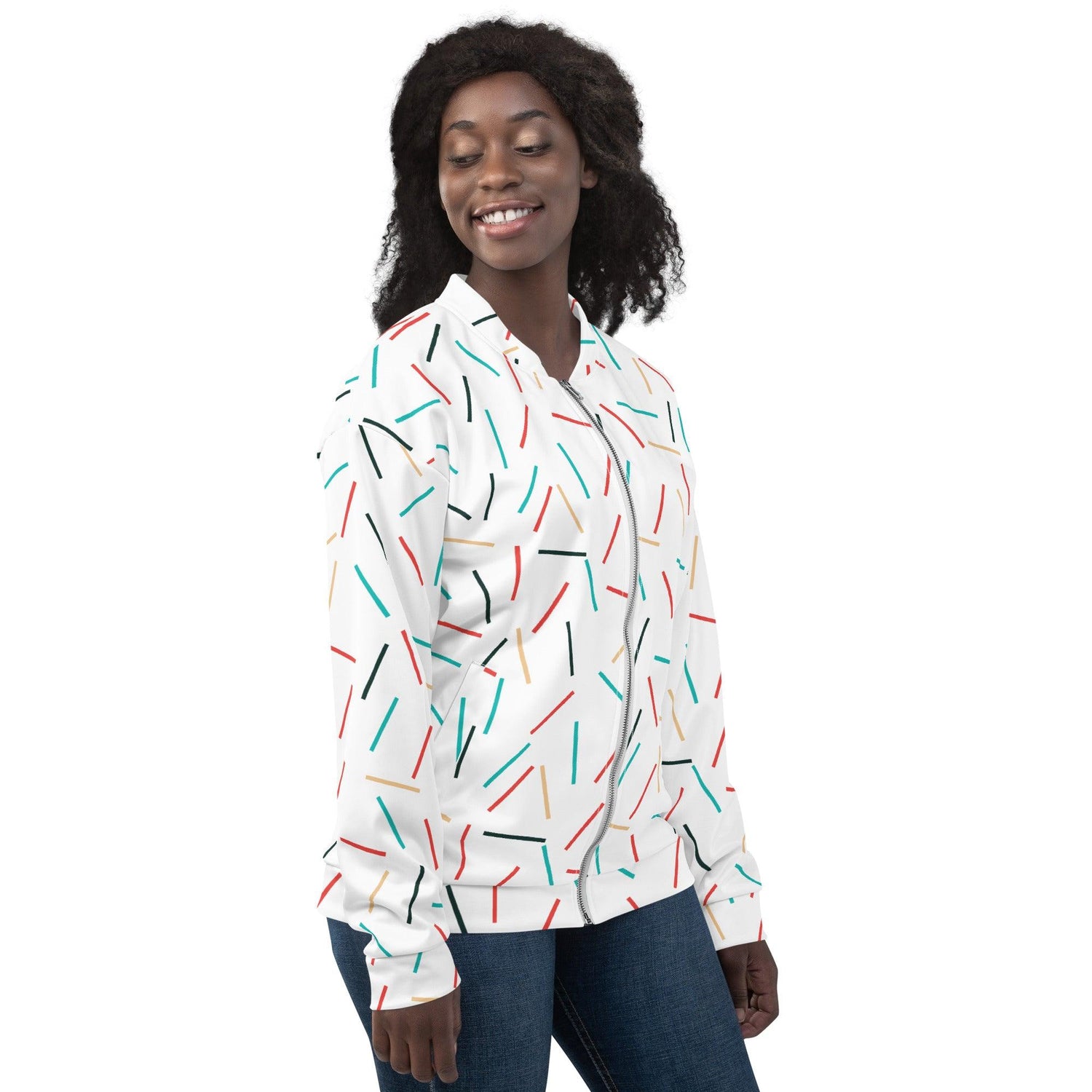 Line Dance Unisex Bomber Jacket - MessyBunFun - Your Destination for Stylish Unisex Clothing, Tops and bottoms - MessyBunFun.com