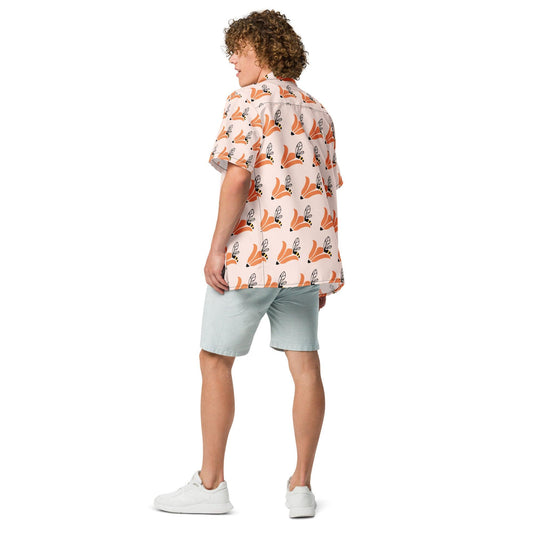 Orange Blossom Unisex Button Shirt