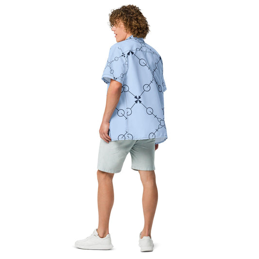 Sea Maps Unisex Button Shirt
