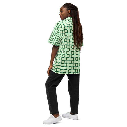 Green Weave Unisex Button Shirt