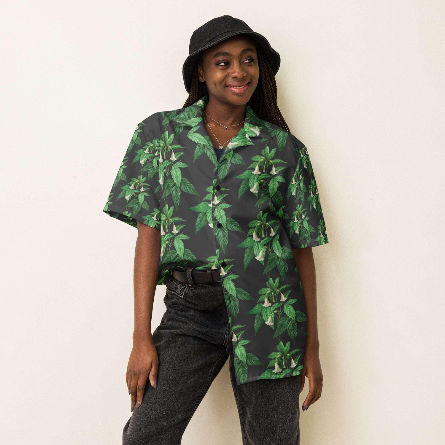 Blooming Vines Unisex Button Shirt