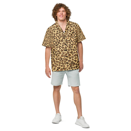 Leopard Unisex Button Shirt