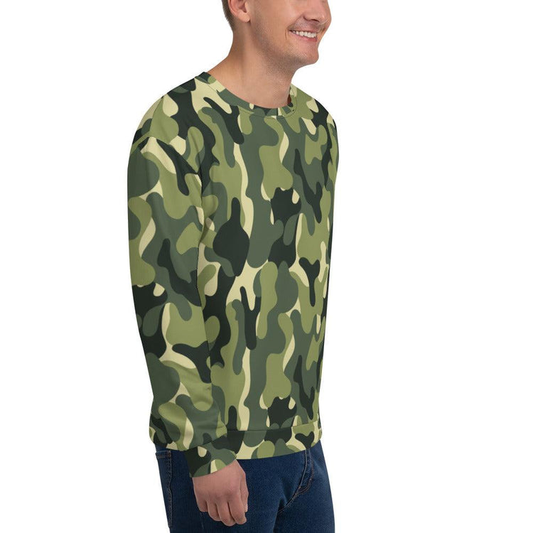 Light Green Dark Green Unisex Sweatshirt