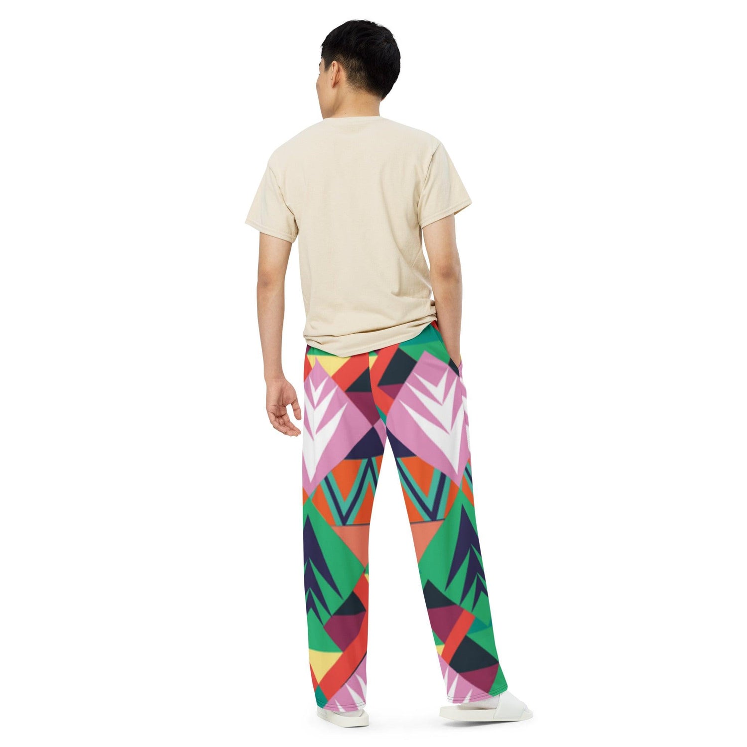 Points of View Unisex Wide-Leg Pants - MessyBunFun - Your Destination for Stylish Unisex Clothing, Tops and bottoms - MessyBunFun.com