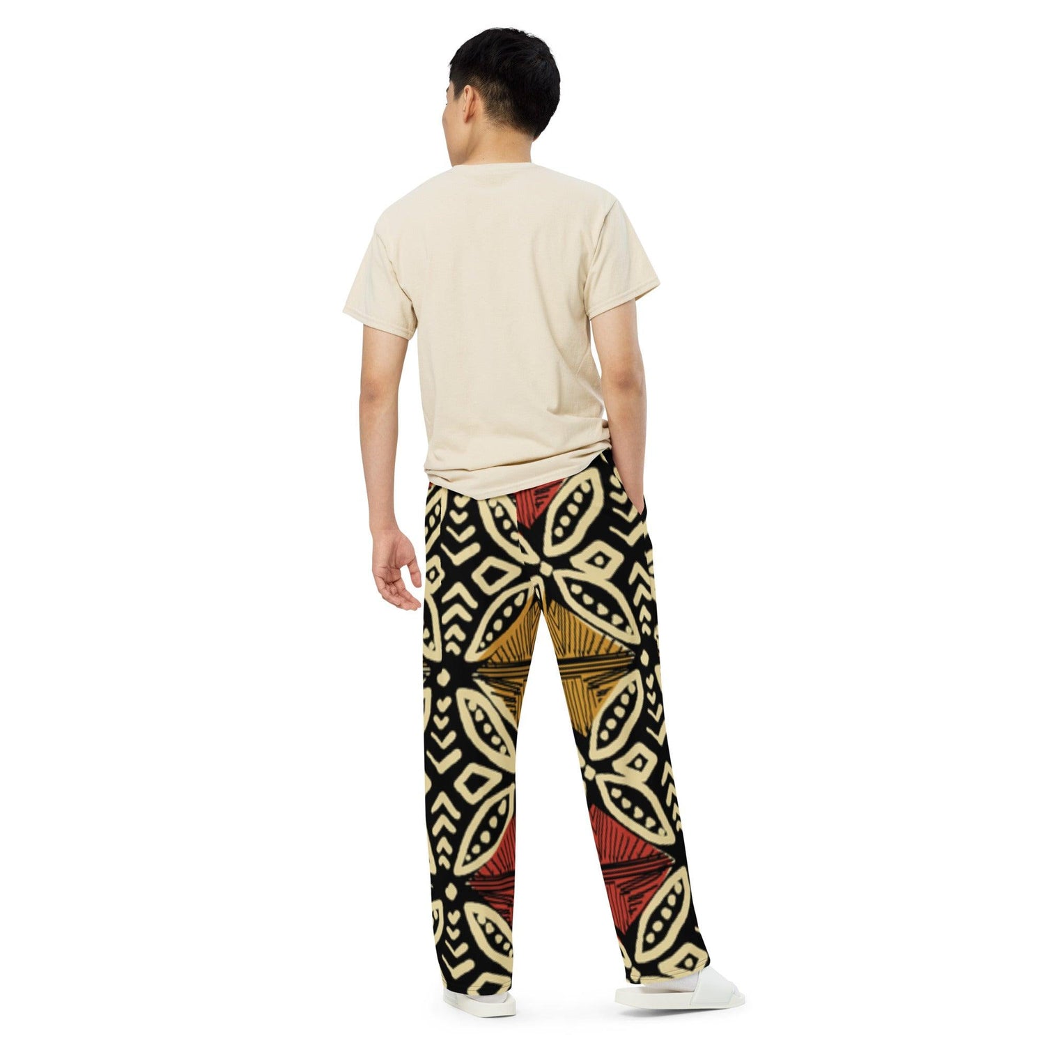 Tribal Dancer Unisex Wide-Leg Pants - MessyBunFun - Your Destination for Stylish Unisex Clothing, Tops and bottoms - MessyBunFun.com