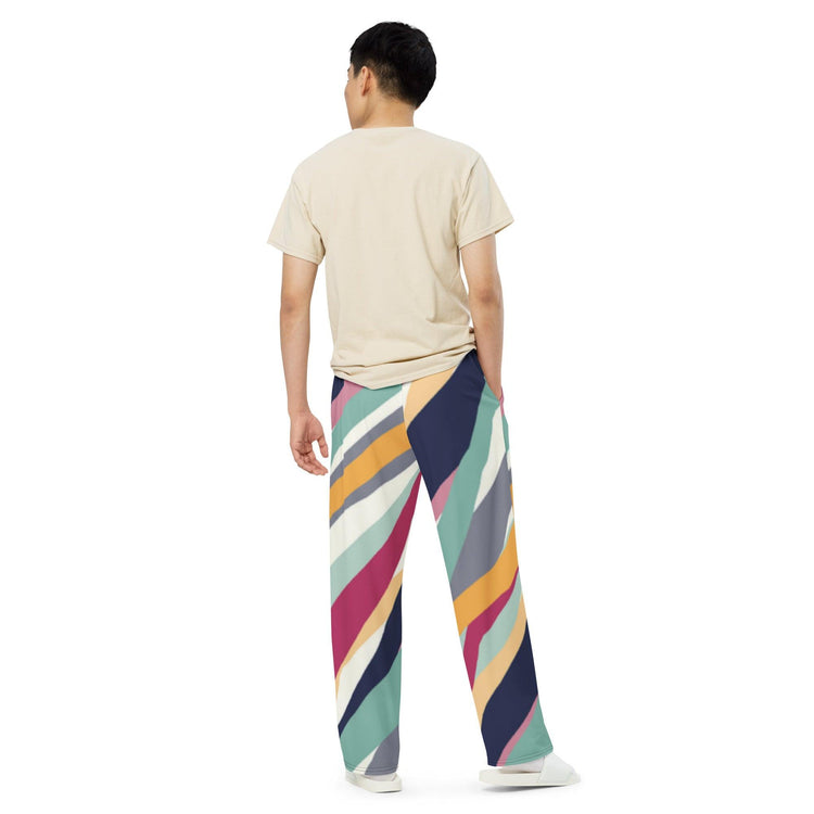 All-over print unisex wide-leg pants