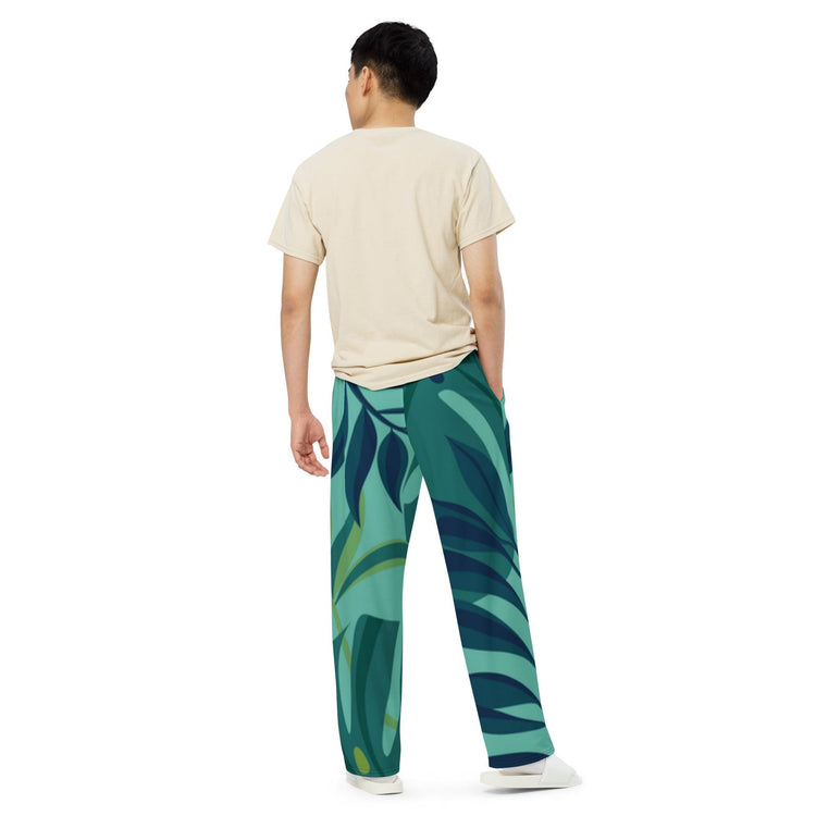 All-over print unisex wide-leg pants