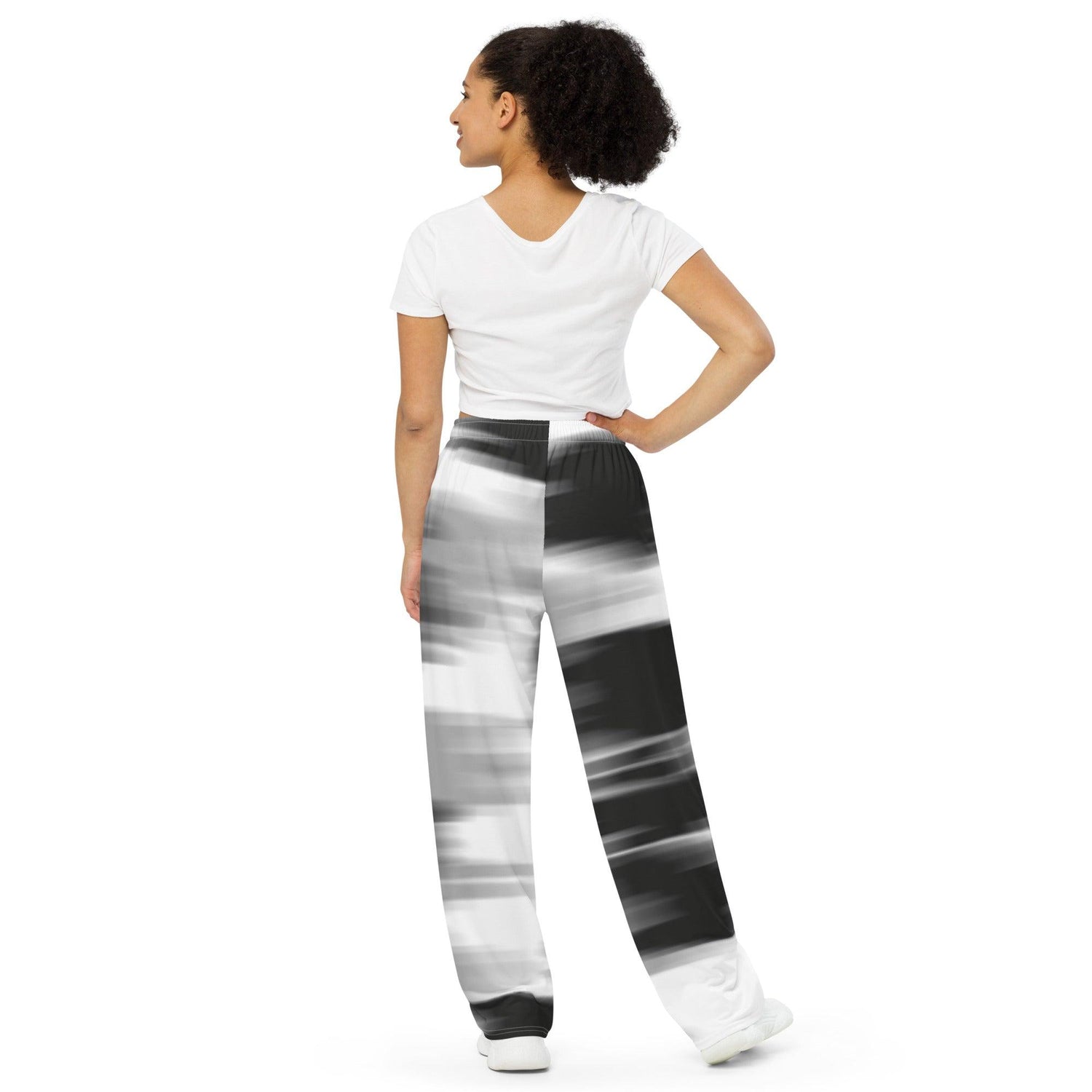 All-over print unisex wide-leg pants