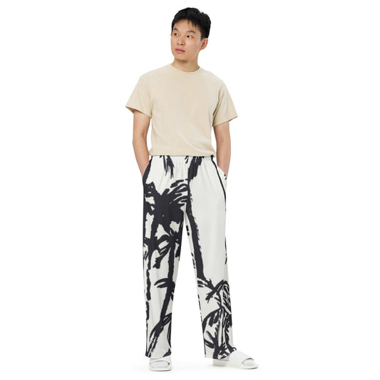 All-over print unisex wide-leg pants