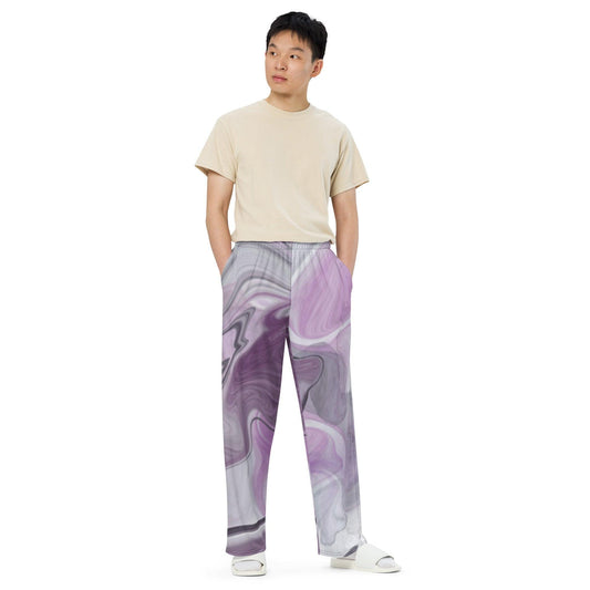 All-over print unisex wide-leg pants