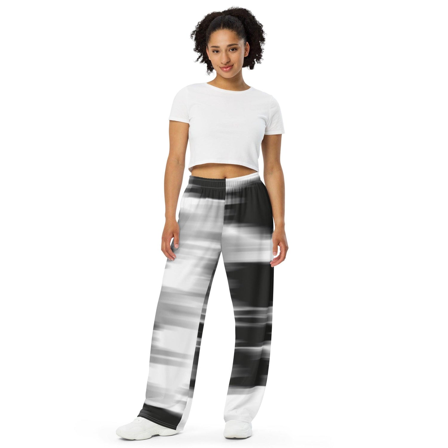 All-over print unisex wide-leg pants