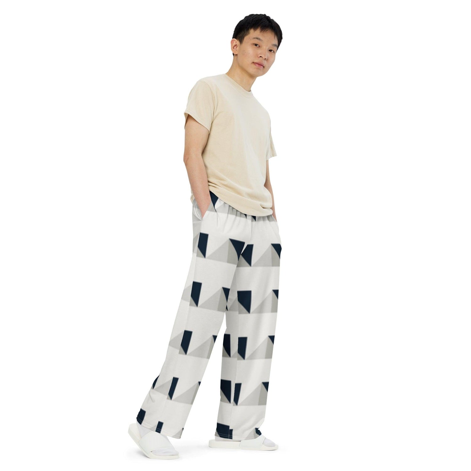 On Point Unisex Wide-Leg Pants - MessyBunFun - Your Destination for Stylish Unisex Clothing, Tops and bottoms - MessyBunFun.com