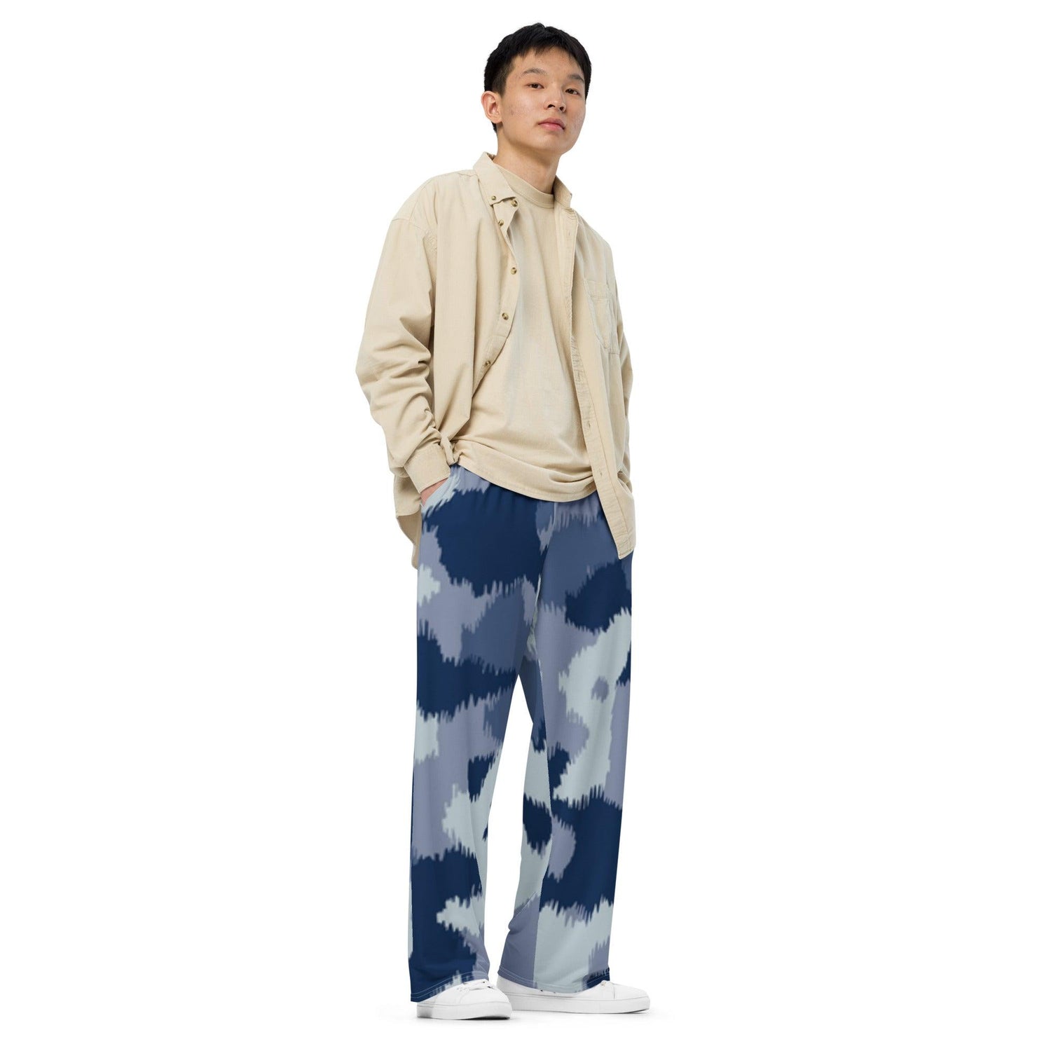 All-over print unisex wide-leg pants