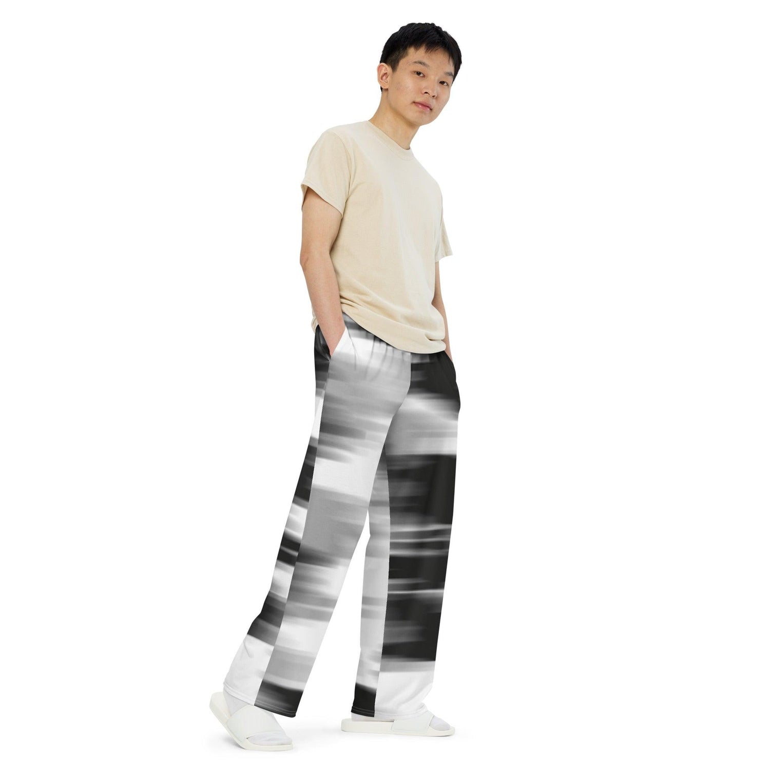 All-over print unisex wide-leg pants