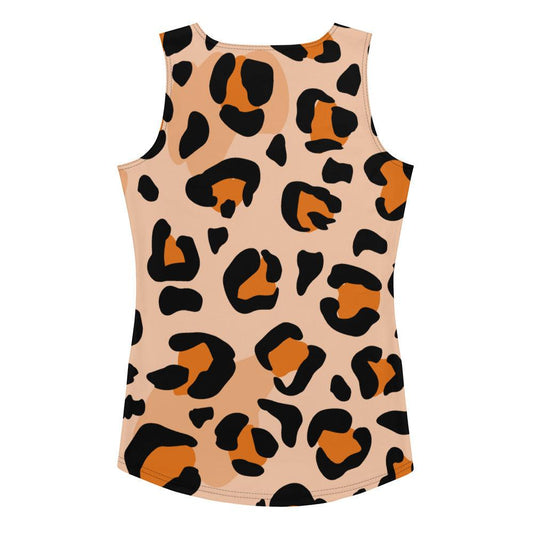 Big Leopard Tank T-Shirt - MessyBunFun - Your Destination for Stylish Unisex Clothing, Tops and bottoms - MessyBunFun.com