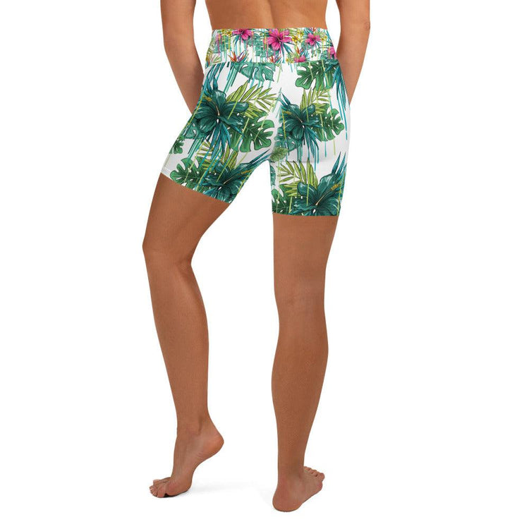 Tropical Summer Yoga Shorts