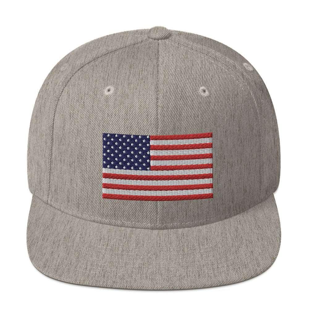 American Flag Classic Flatbill Snapback Hat