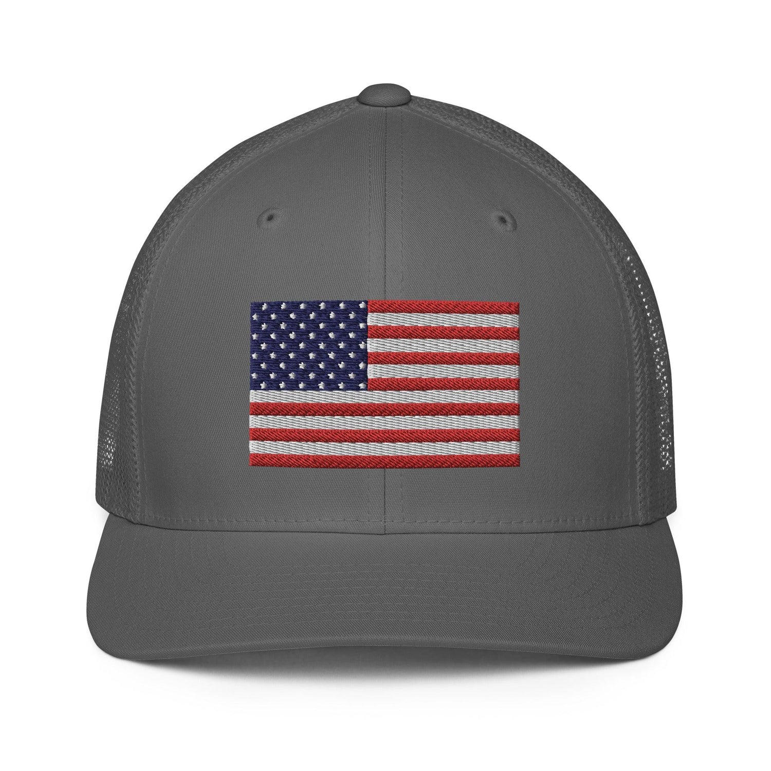 Embroidered American Trucker Closed-Back Trucker Hat
